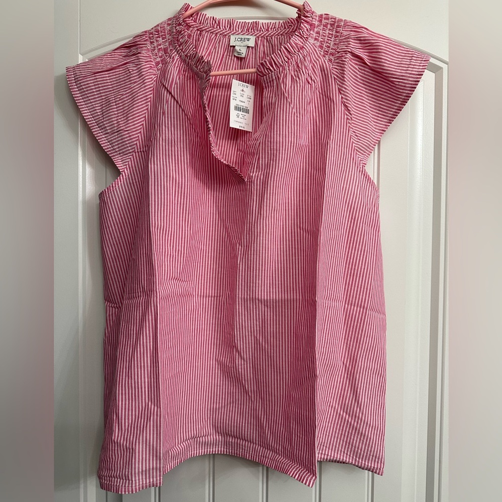Pink Striped Blouse